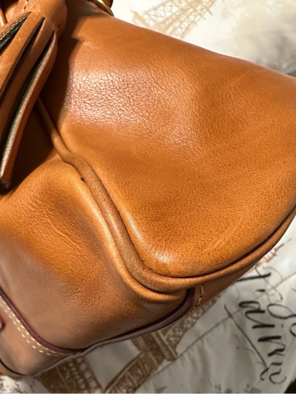 Dooney & Bourke Large Domed Leather Satchel - Picture 6 of 16